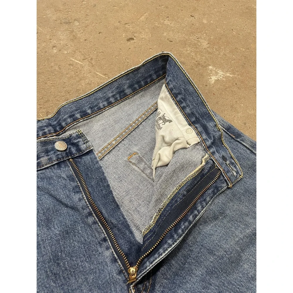 Levis 550 Jeans Mens 36x29‎ Medium Wash Blue Relaxed Tapered Zip Fly Denim